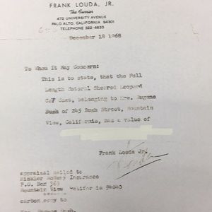 Vintage Leopard Coat